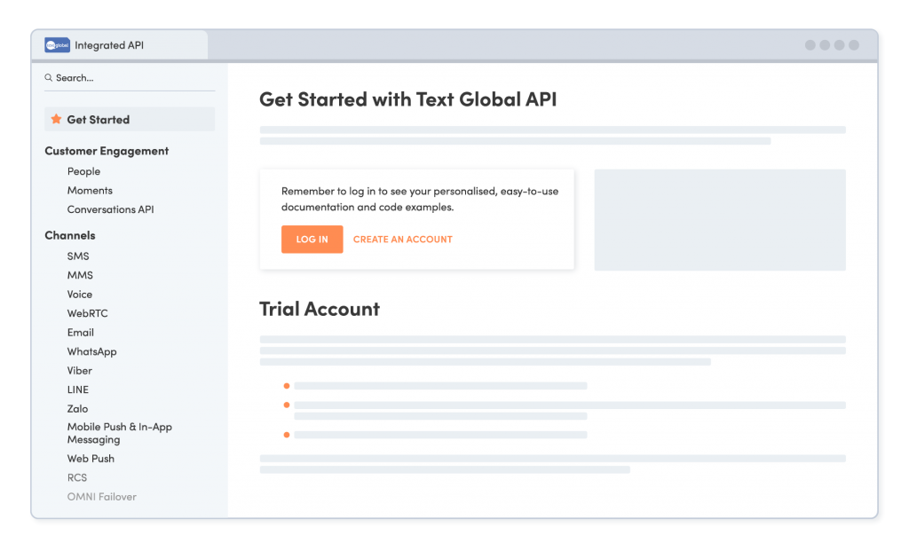 Text Global API documentation